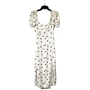 uo gabrielle linen midi wrap dress UO Gabrielle Satin Midi Yellow Wrap Dress